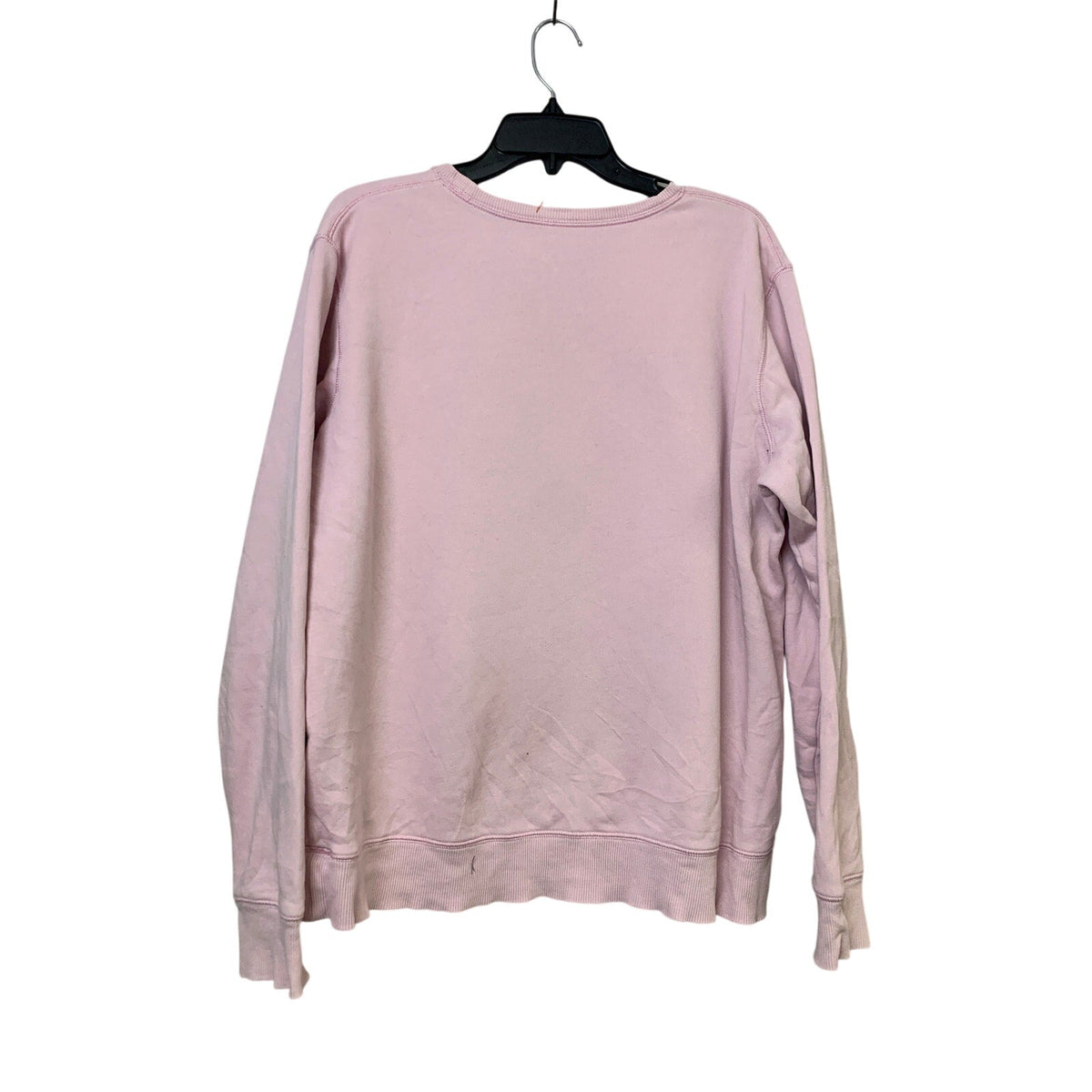 Upcycled Hand Printed Womens XL Vintage Botanical Flower Long Sleeve Sweatshirt