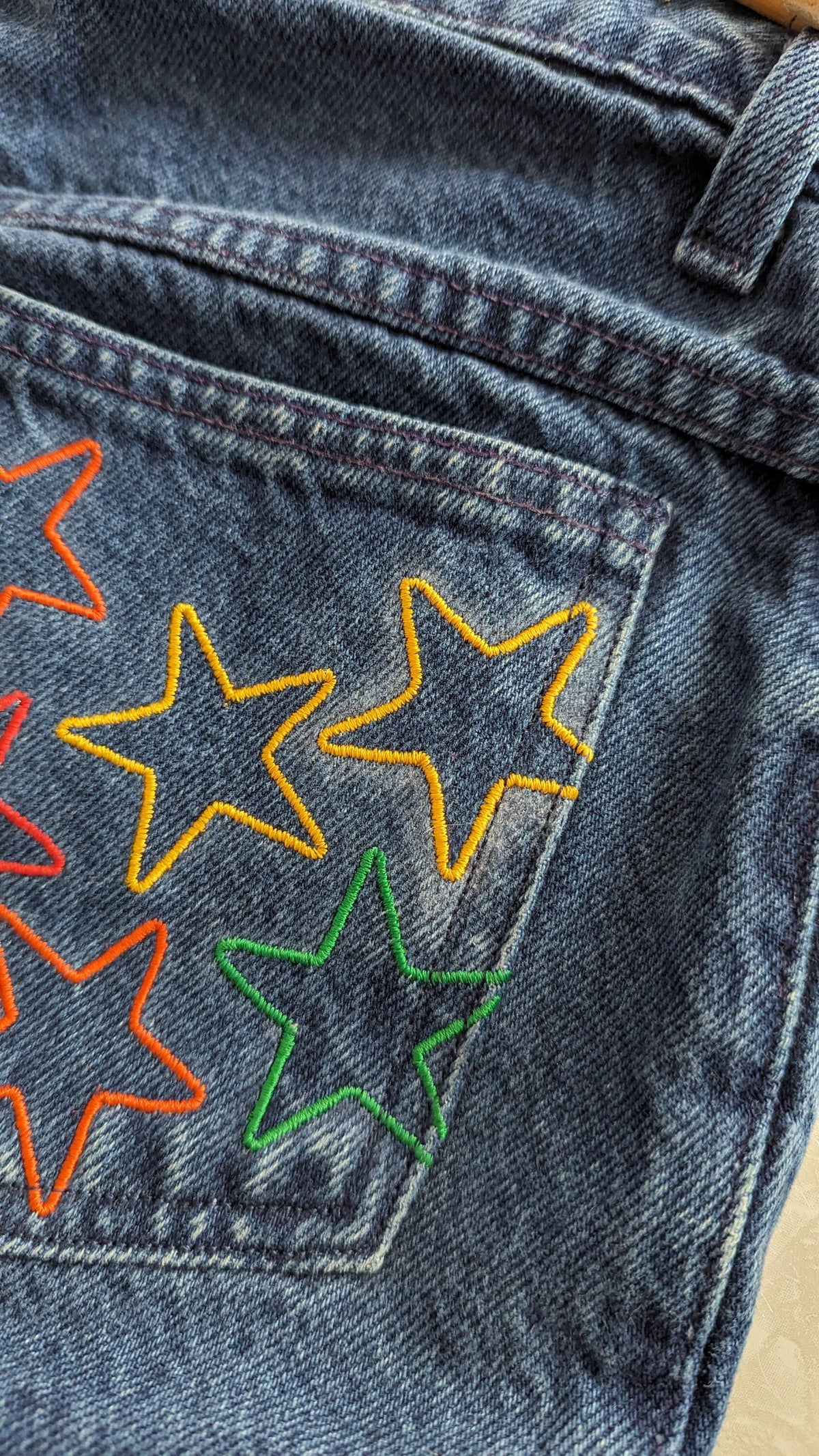 Rainbow Star Pocket Shorts