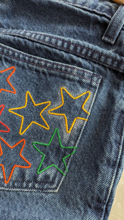 Rainbow Star Pocket Shorts