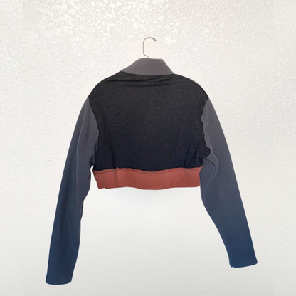 Button up crop sweater
