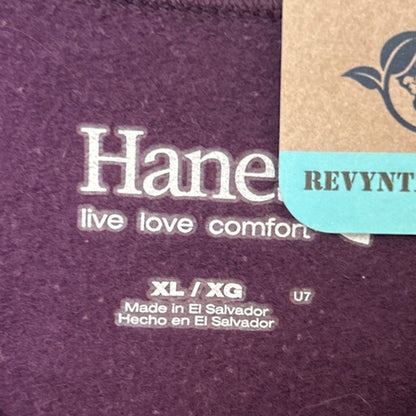 Woodland Owl Hand Printed Purple Sweatshirt by Revyntage, photo 4