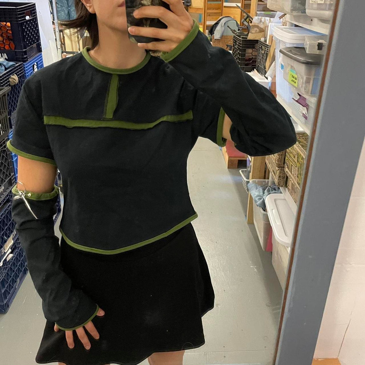 Baby Tee with Matching Sleeves