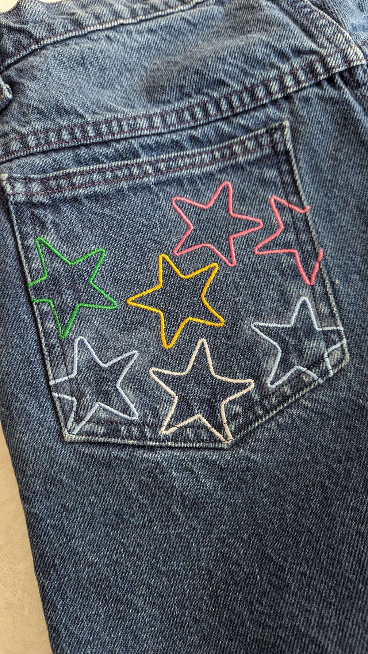 Rainbow Star Pocket Shorts