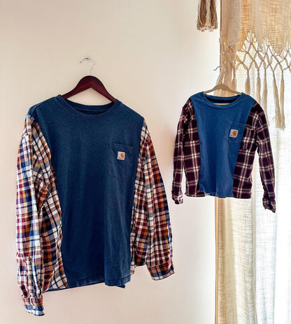 Carhartt flannel long sleeve tee.
