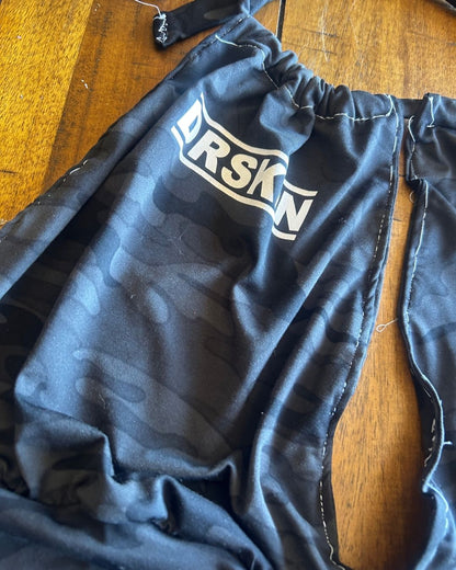 Upcycled DRSKN Halter Crop Top – Reworked Activewear, Handmade & One-of-a-Kind