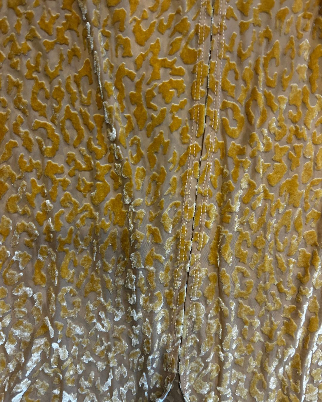 Upcycled Gold Shimmer Flare Pants by The Modern Alien, photo 7