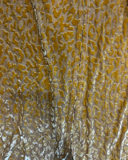 Upcycled Gold Shimmer Flare Pants by The Modern Alien, photo 7