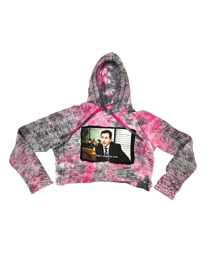 That's What She Said Painted Crop Hoodie by The Modern Alien, photo 4