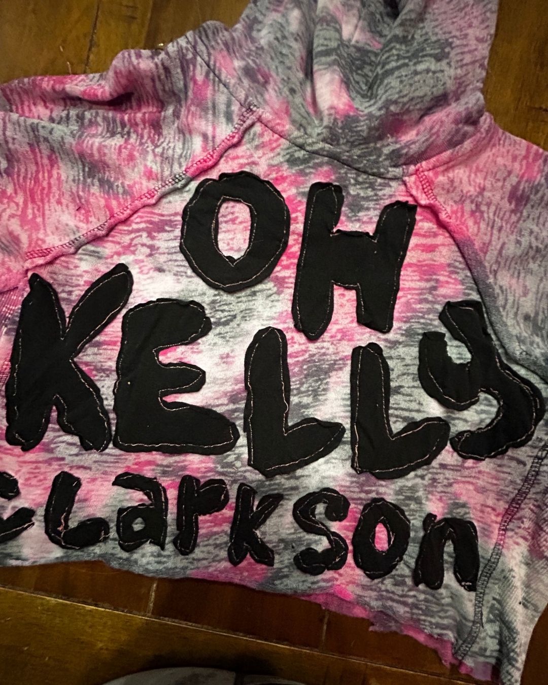 That's What She Said Painted Crop Hoodie by The Modern Alien, photo 5