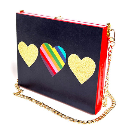 Pride Rainbow Hearts Purse