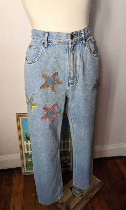 Patchwork Star Jeans by Sensible Slacks