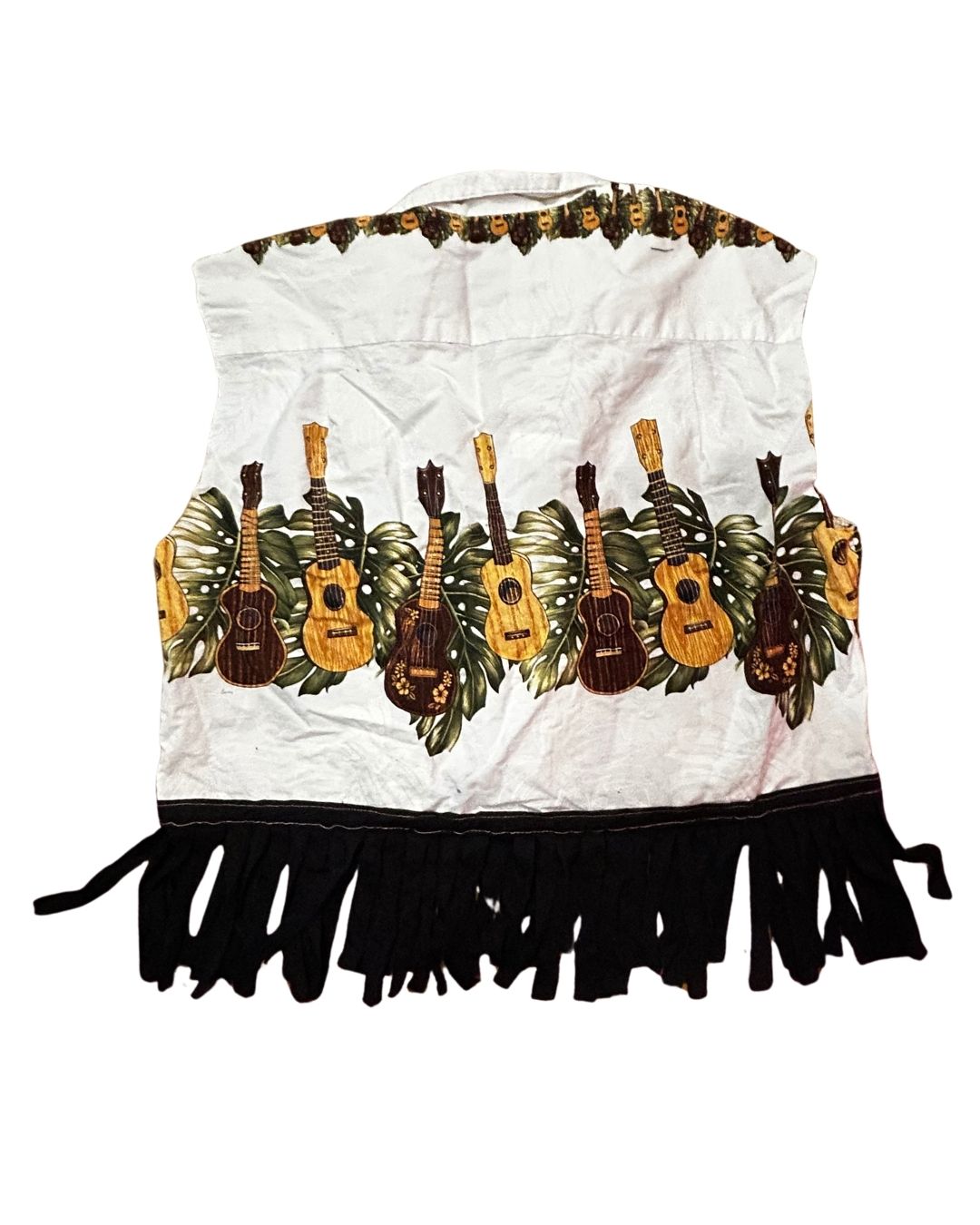 Island Strings Fringe Crop Top