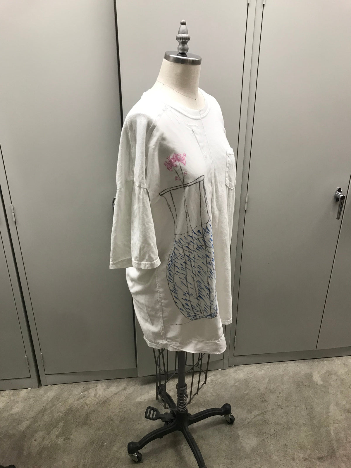 Before Our Date Button Up Panel Tee by W/Love, photo 4
