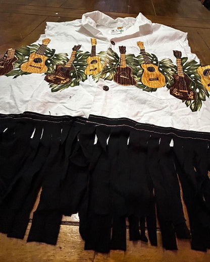 Island Strings Fringe Crop Top