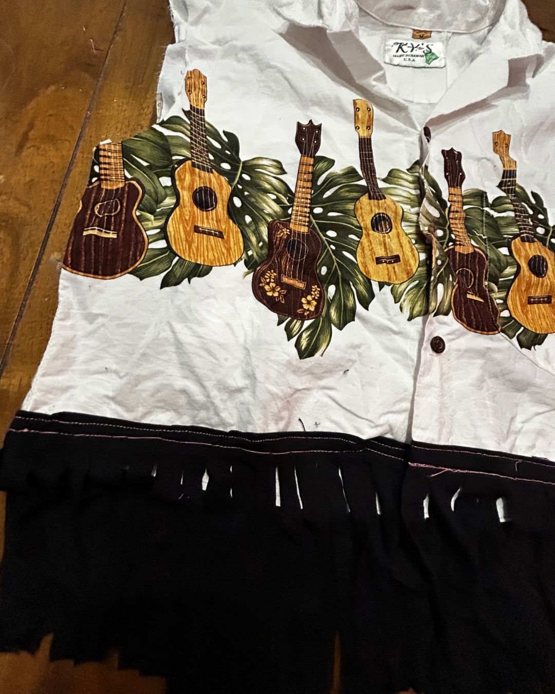 Island Strings Fringe Crop Top