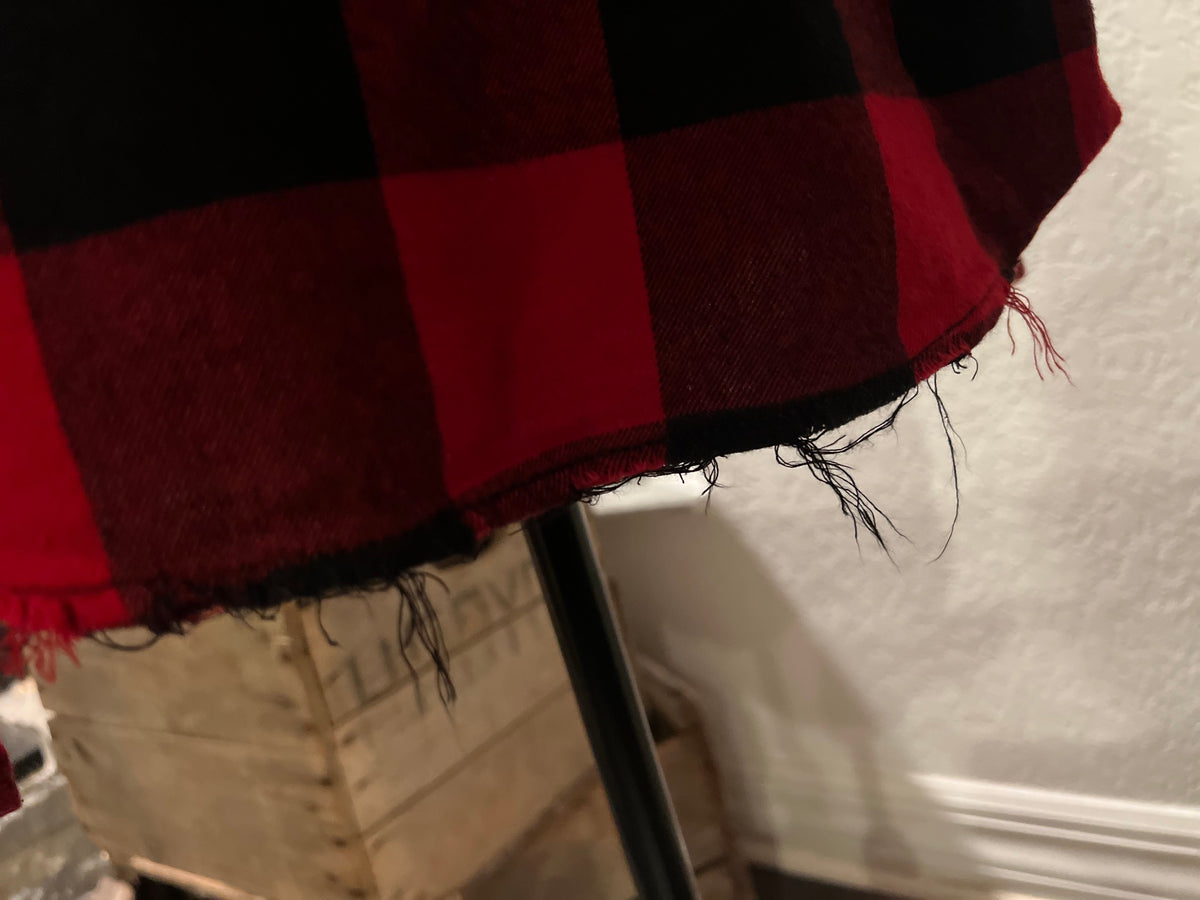 Upcycled Distressed Flannel Day Drinker