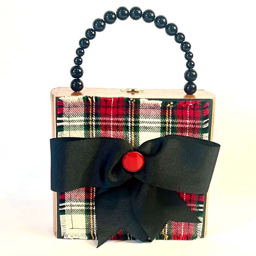 Tartan Plaid Bow Handbag