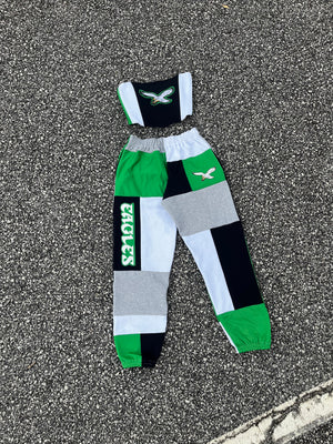 Custom Upcycled Corset and Sweatpants Set XS to XXL