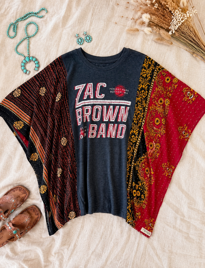 Zac Brown Handmade Boho Poncho Top