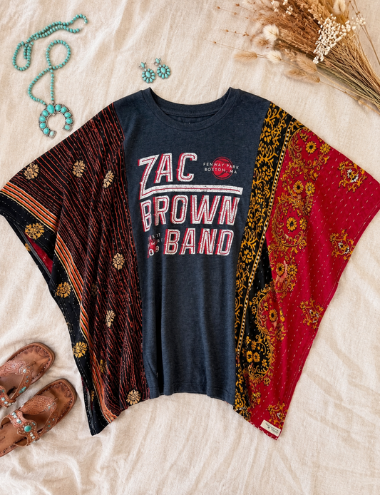 Zac Brown Handmade Boho Poncho Top