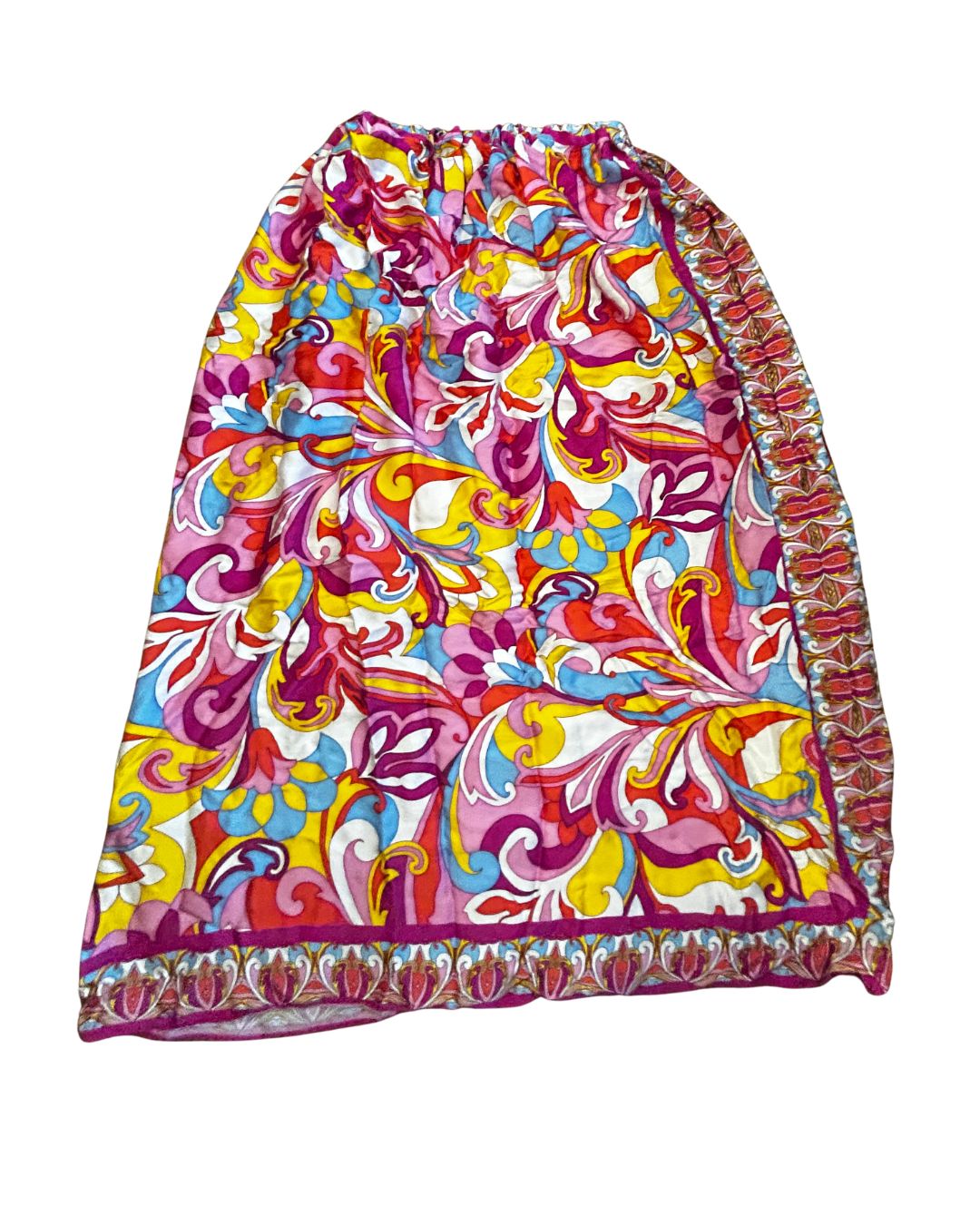 Cosmic Scarf Remix Skirt – One of a Kind Upcycled Statement Piece