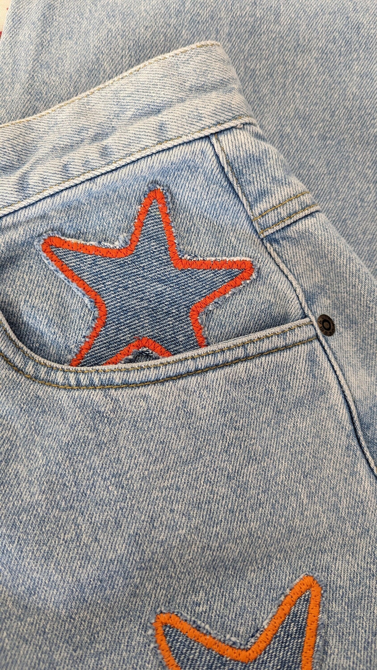Patchwork Star Jeans by Sensible Slacks