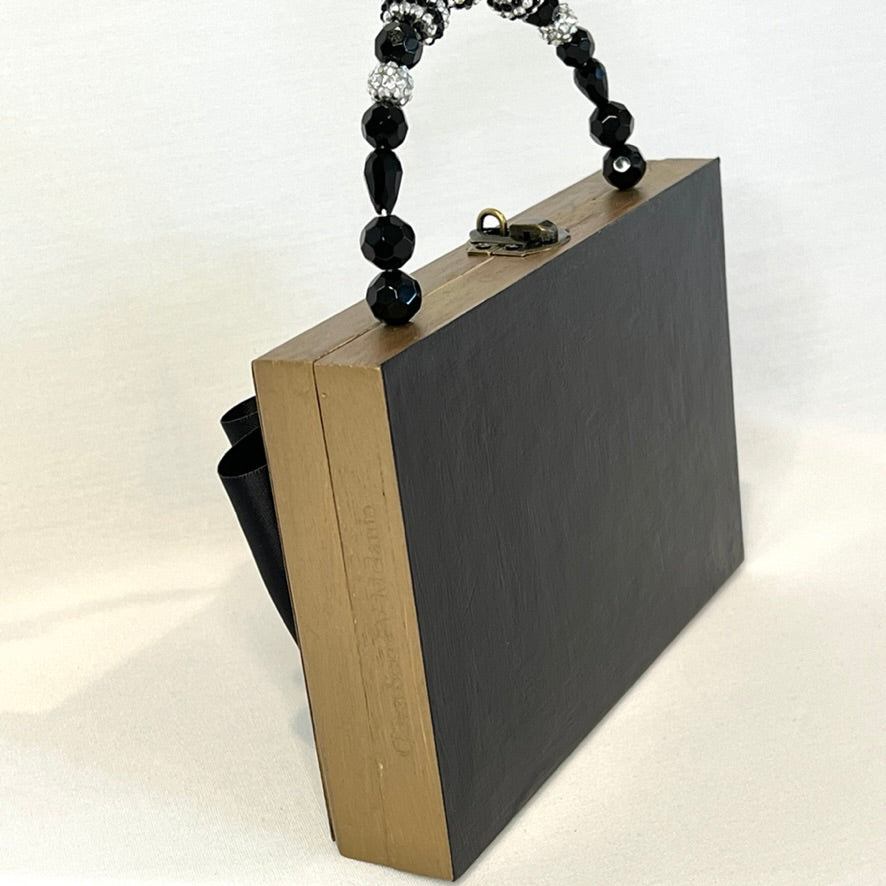 Black Bow Evening Bag