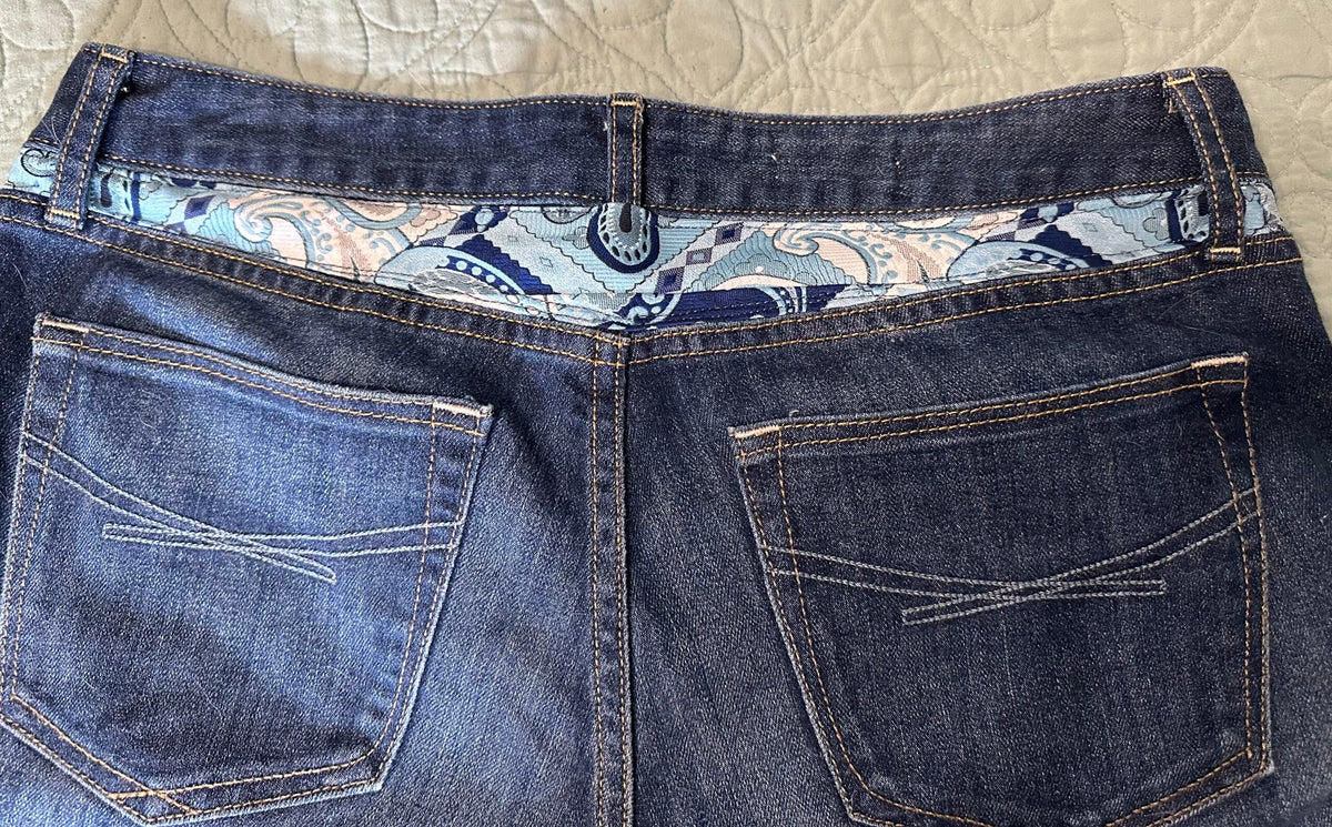 Vintage Gap jeans - bell bottoms made from vintage paisley tie