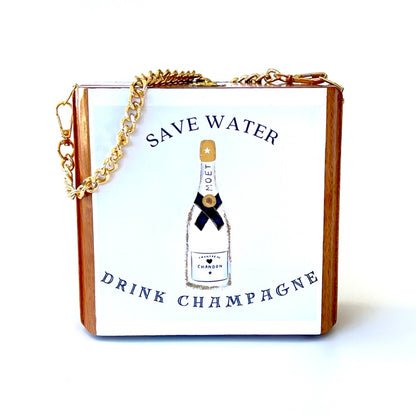 Save Water Drink Champagne Purse
