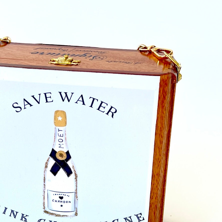Save Water Drink Champagne Purse