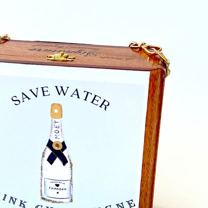 Save Water Drink Champagne Purse