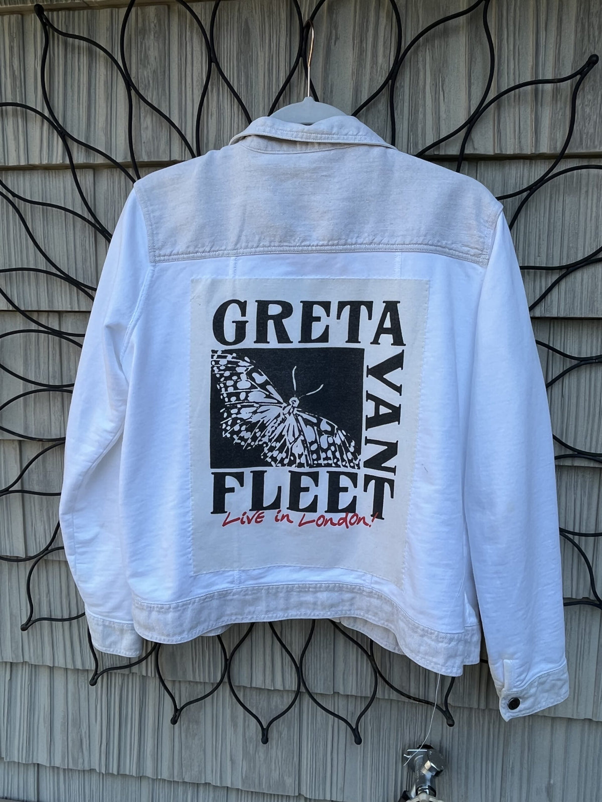 Greta fleet denim jacket.