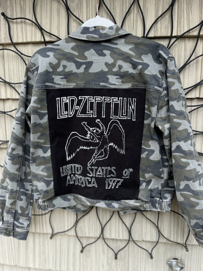 led zeppelin camo jacket.