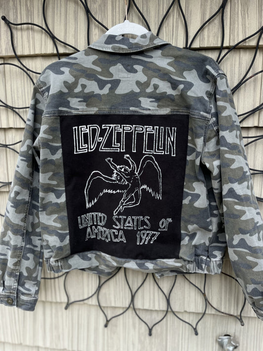 led zeppelin camo jacket.