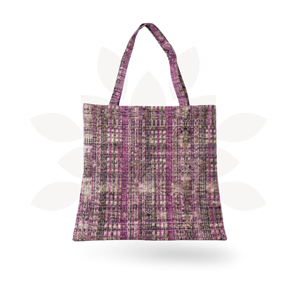 Upcycled Mayan Corte Tote Bag | Handmade Fair Trade Market Bag - Guatemala