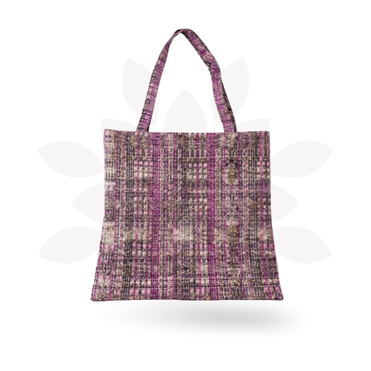 Upcycled Mayan Corte Tote Bag | Handmade Fair Trade Market Bag - Guatemala
