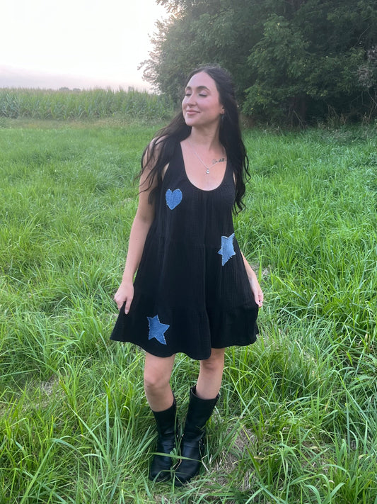 Starry Patchwork Dress | Women's M/L
