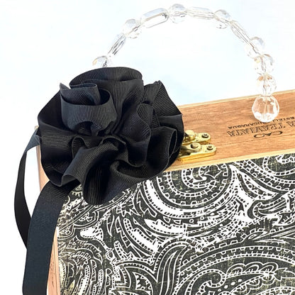 Black and White Paisley Handbag