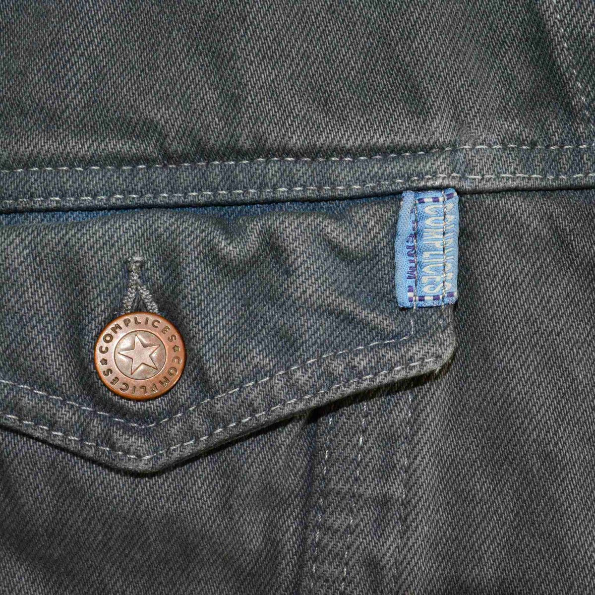 a close up of a pocket on a pair of jeans.