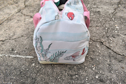 A bag on the ground.