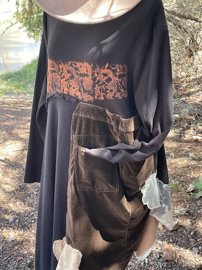 "Dancing in the Woods" Upcycled Tunic