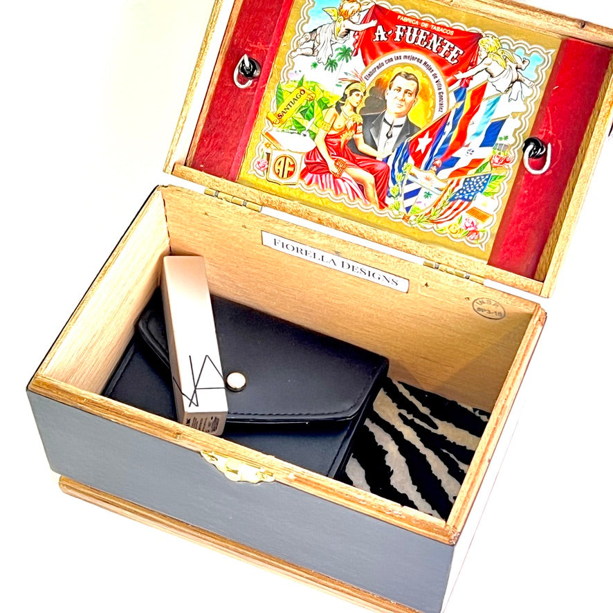 Tropical Palm Cigar Box Handbag