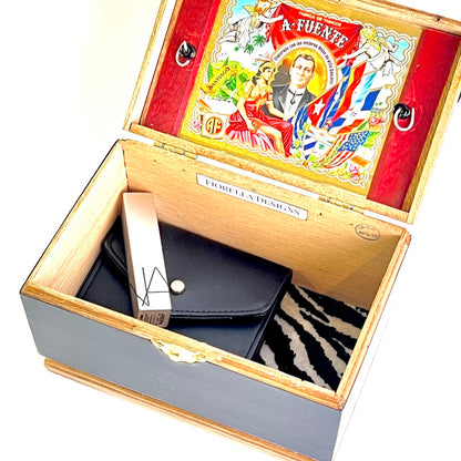 Tropical Palm Cigar Box Handbag