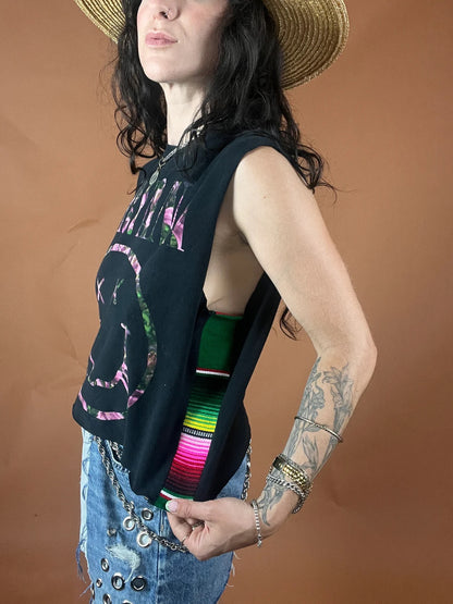 Nirvana Serape Stripe Crop Tank Top