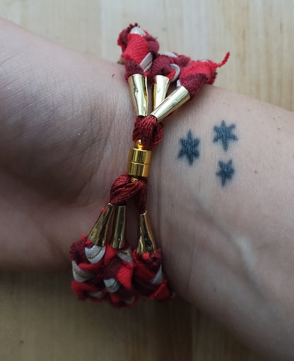 Gryffindor Three-Braid Bracelet