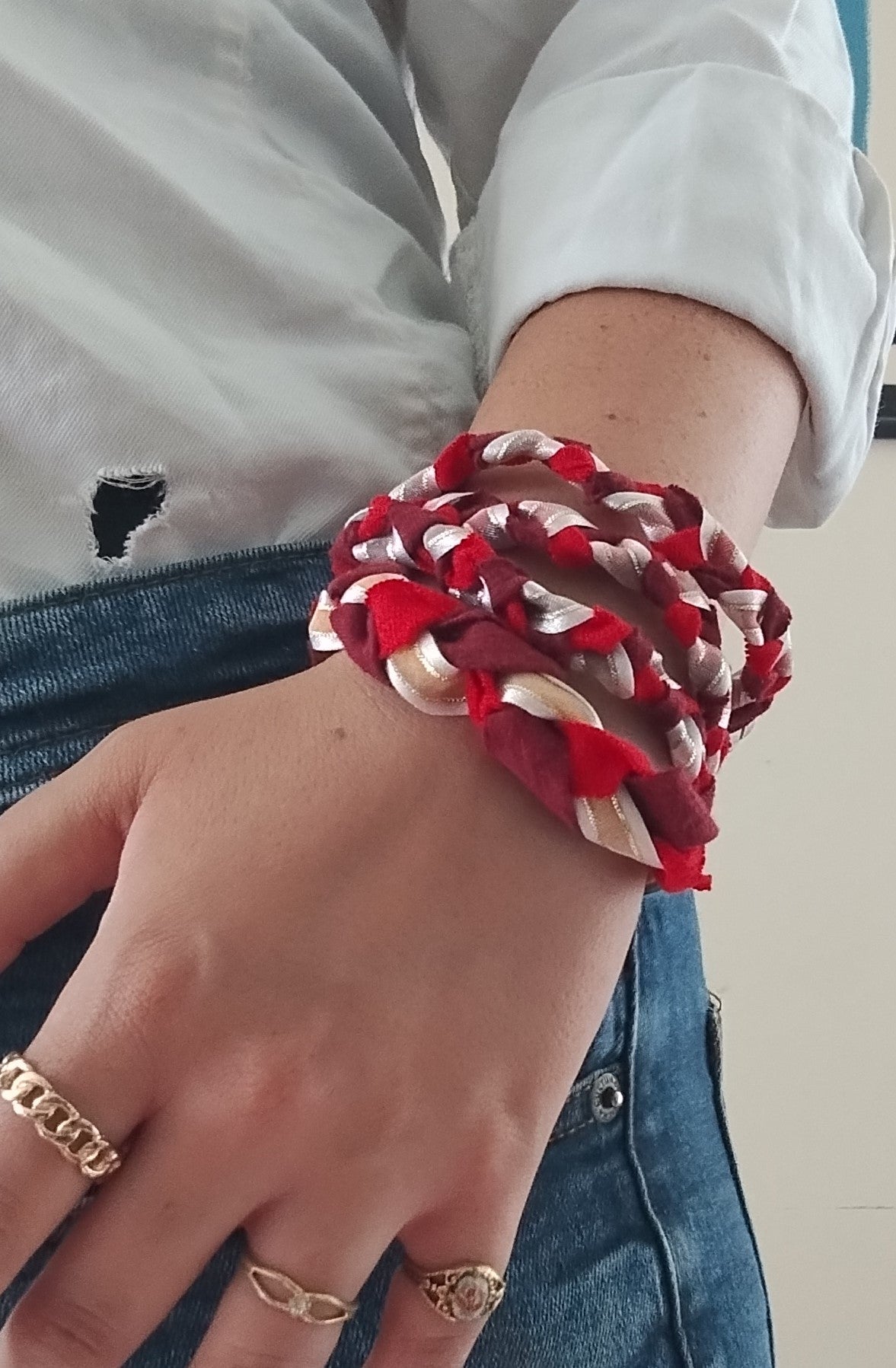 Gryffindor Three-Braid Bracelet