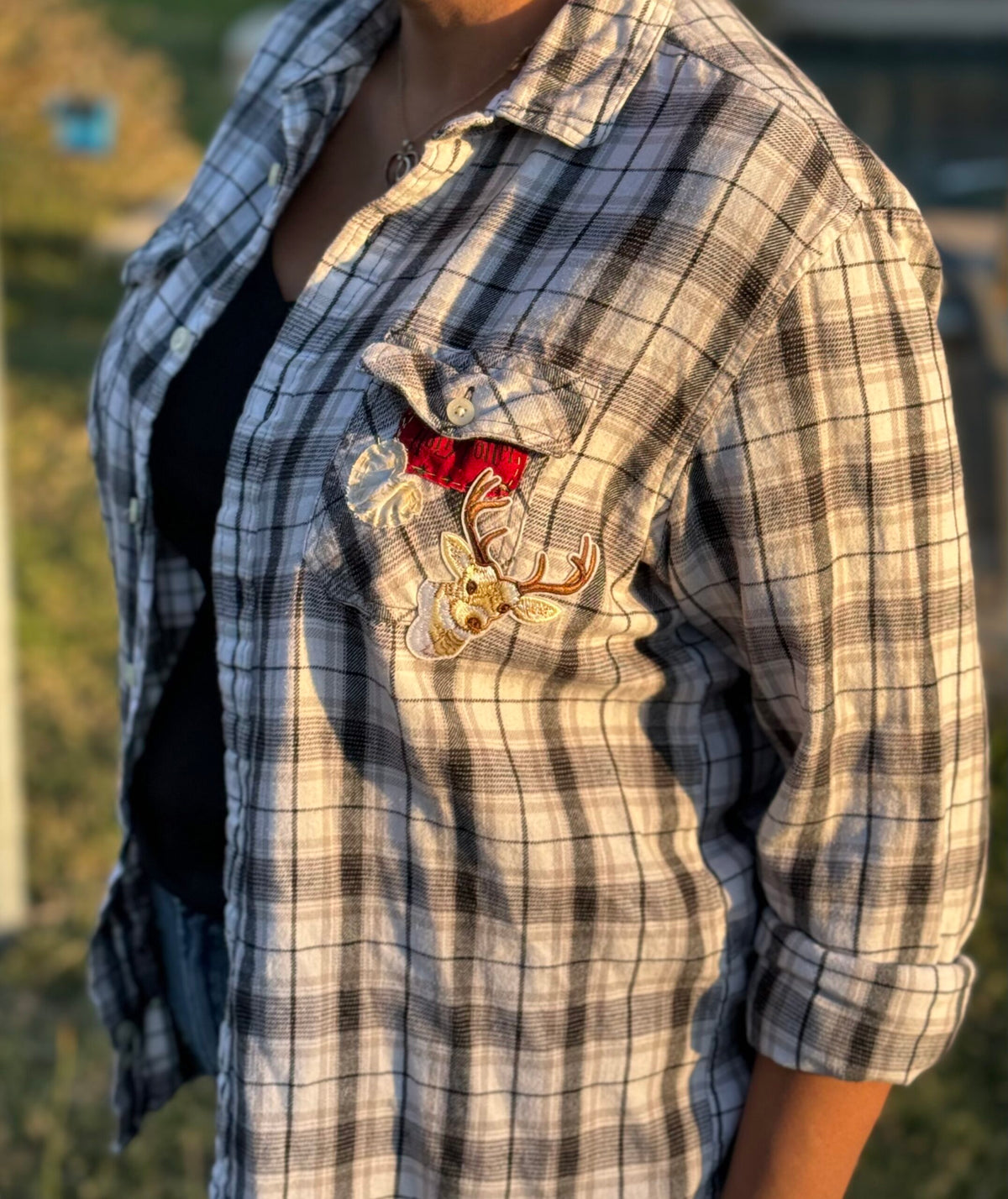 Harry Potter Christmas Plaid Flannel Longsleeve