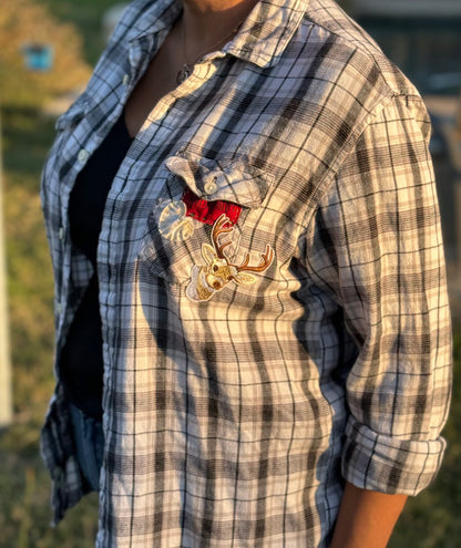 Harry Potter Christmas Plaid Flannel Longsleeve