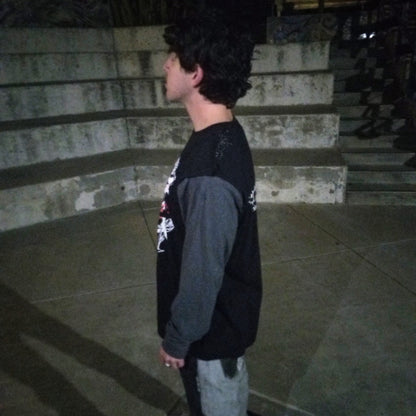 Layered Split Reconstructed Long Sleeve Tee by W/Love, photo 8