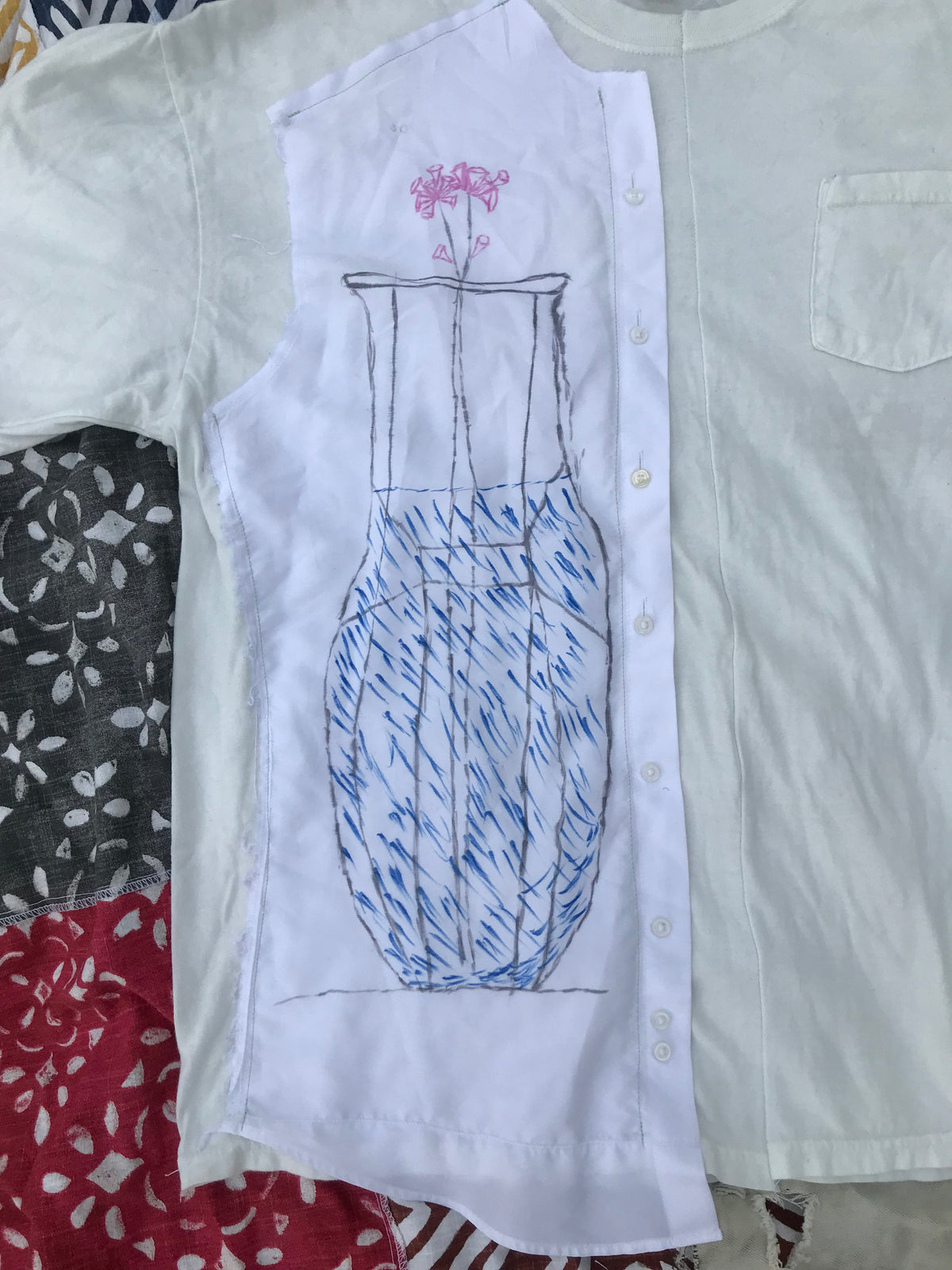 Before Our Date Button Up Panel Tee by W/Love, photo 2